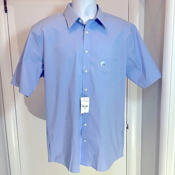 NWT Stafford Short Sleeve Shirt LG - Picture 2 of 10